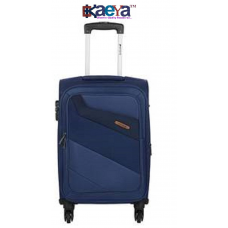 OkaeYa Safari Polyester 64 cms Blue Softsided Suitcase (Korrekt)